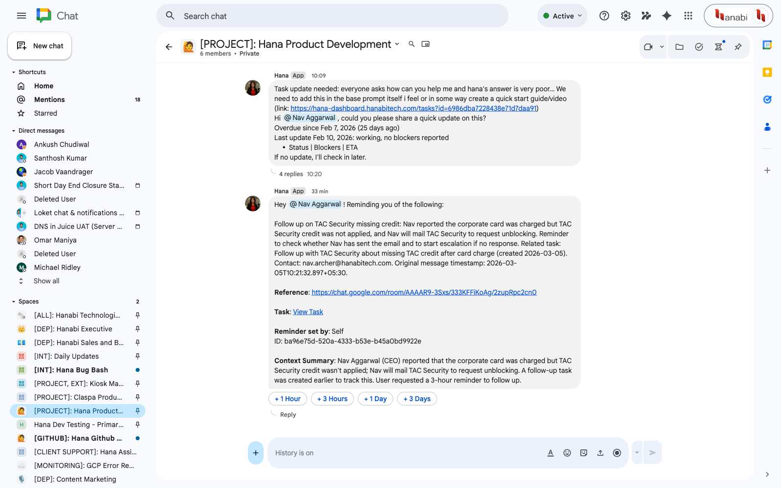 Project Space Operations